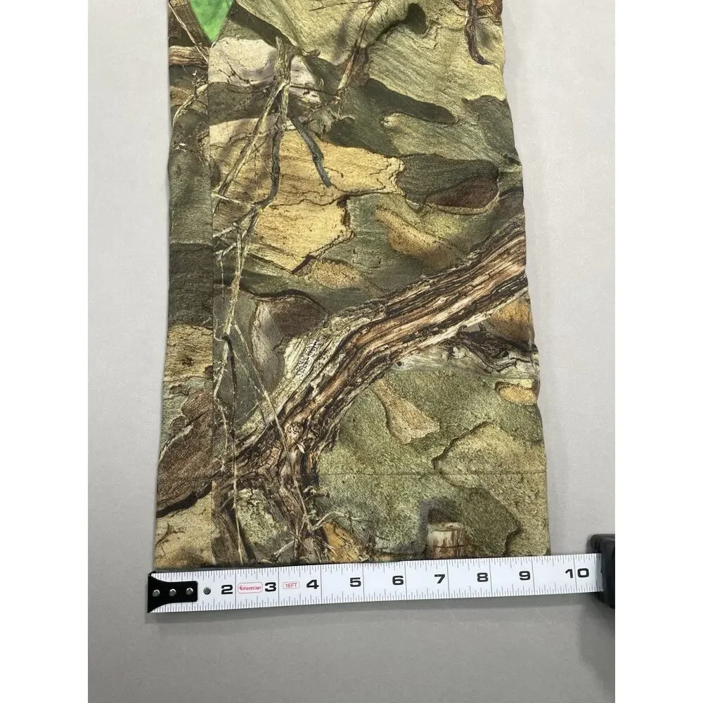 Monster Camo Pants Men’s 36x34+2 (37x34) Blood Flex Tex Tree Pattern Green
